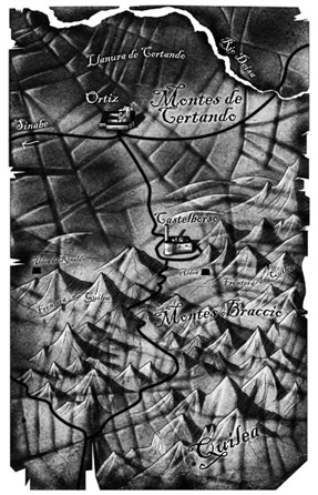 Ilustracion de mapas Tigana 1 Pablo Uría Ilustrador mapas