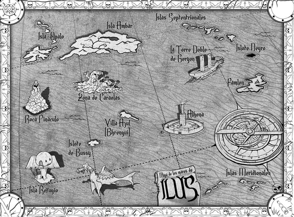 Mapa de novela - Cruzamundos-Gabriel-Sanchez-PabloUria-Ilustrador de Mapas